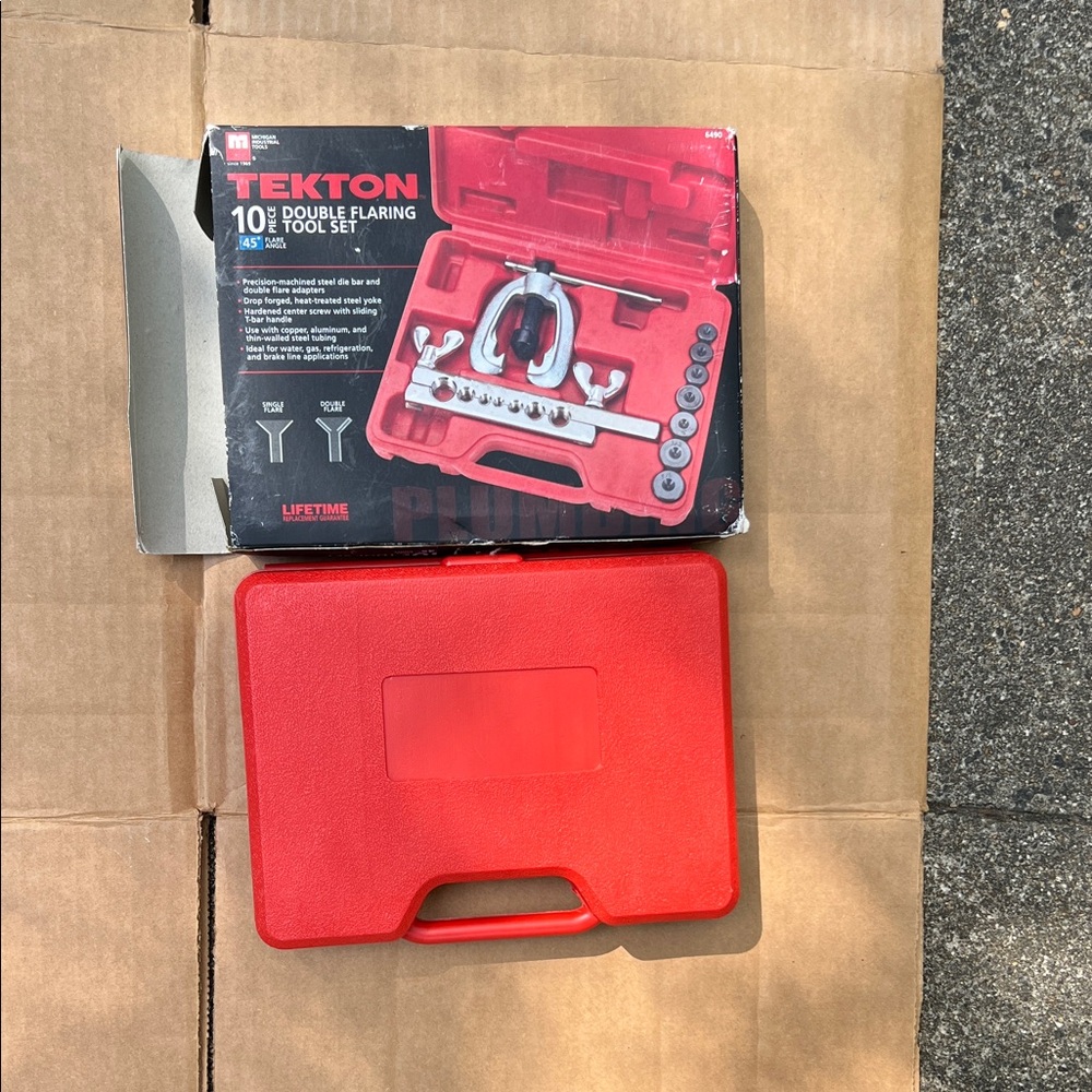 Red Double Flaring Tool Kit